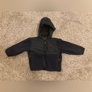 Polo by Ralph Lauren Toddler Boy Navy Hooded Zip-Up Jacket